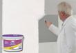 For surface levelling roll a pigmented wallpaper base or use an applicable primer